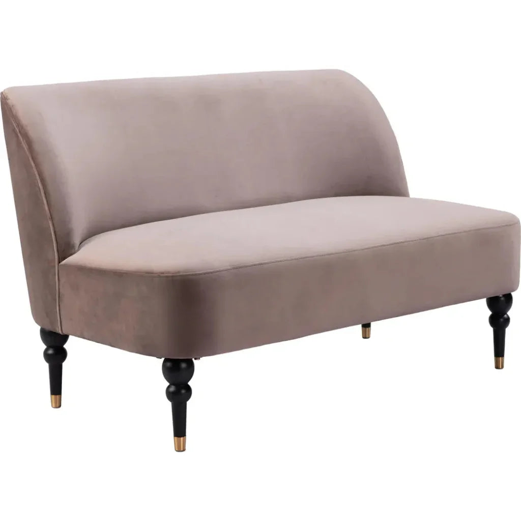Bintulu Loveseat Taupe - LOOMLAN - Zuo Modern - Sofas & Loveseats