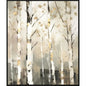Birch Silhouette Beige Canvas Art