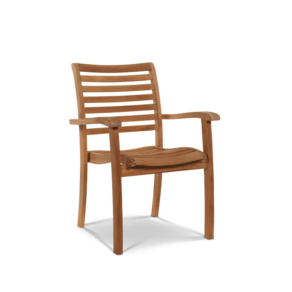 Birmingham Teak Patio Square Dining Set 5PC-Outdoor Dining Sets-HiTeak-LOOMLAN