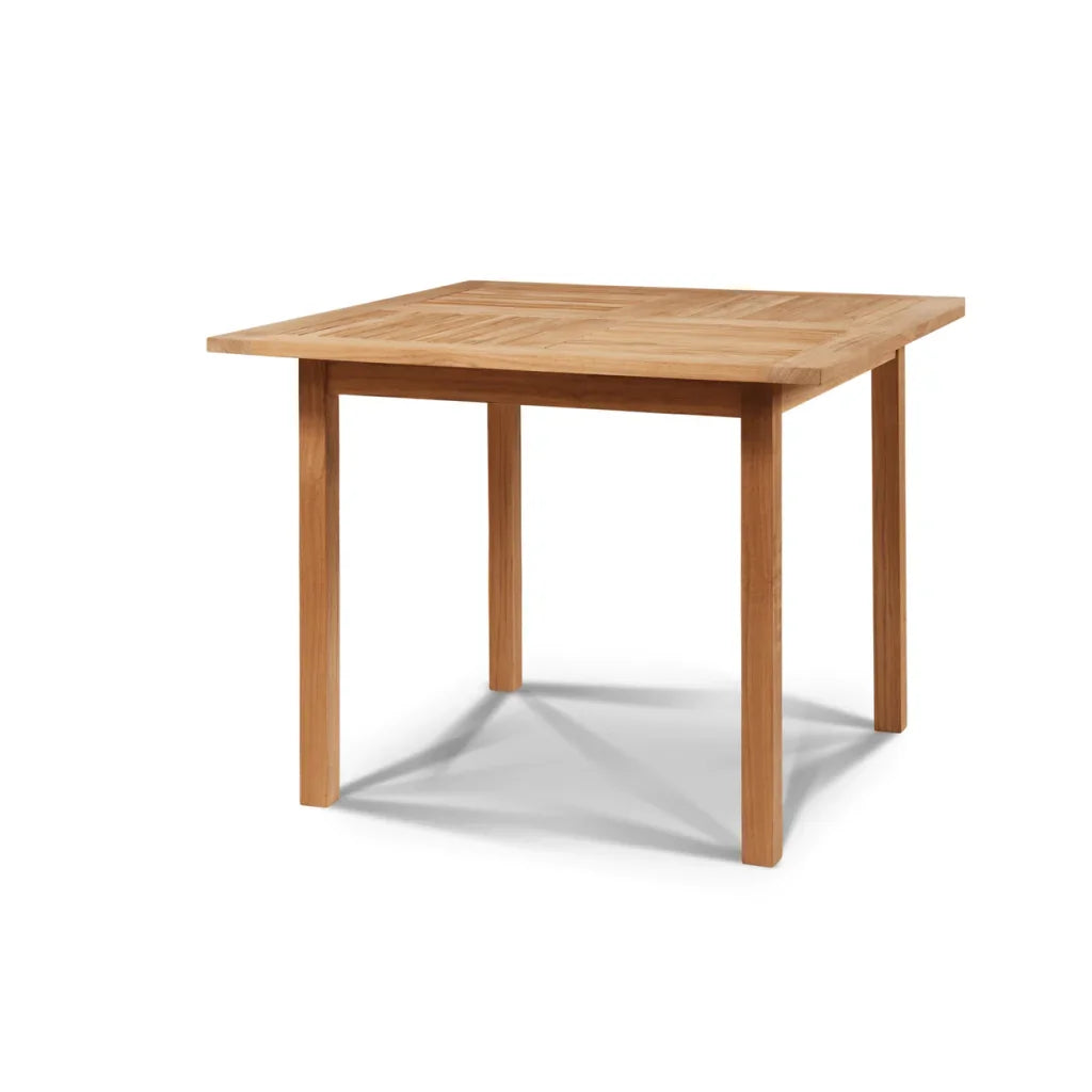 Birmingham Teak Patio Square Dining Set 5PC-Outdoor Dining Sets-HiTeak-LOOMLAN
