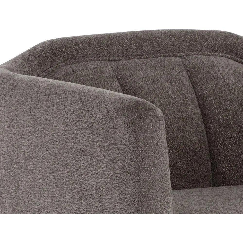 Birrit Fabric Swivel Armchair - LOOMLAN - SUNPAN - Club Chairs