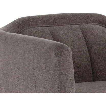 Birrit Fabric Swivel Armchair - LOOMLAN - SUNPAN - Club Chairs