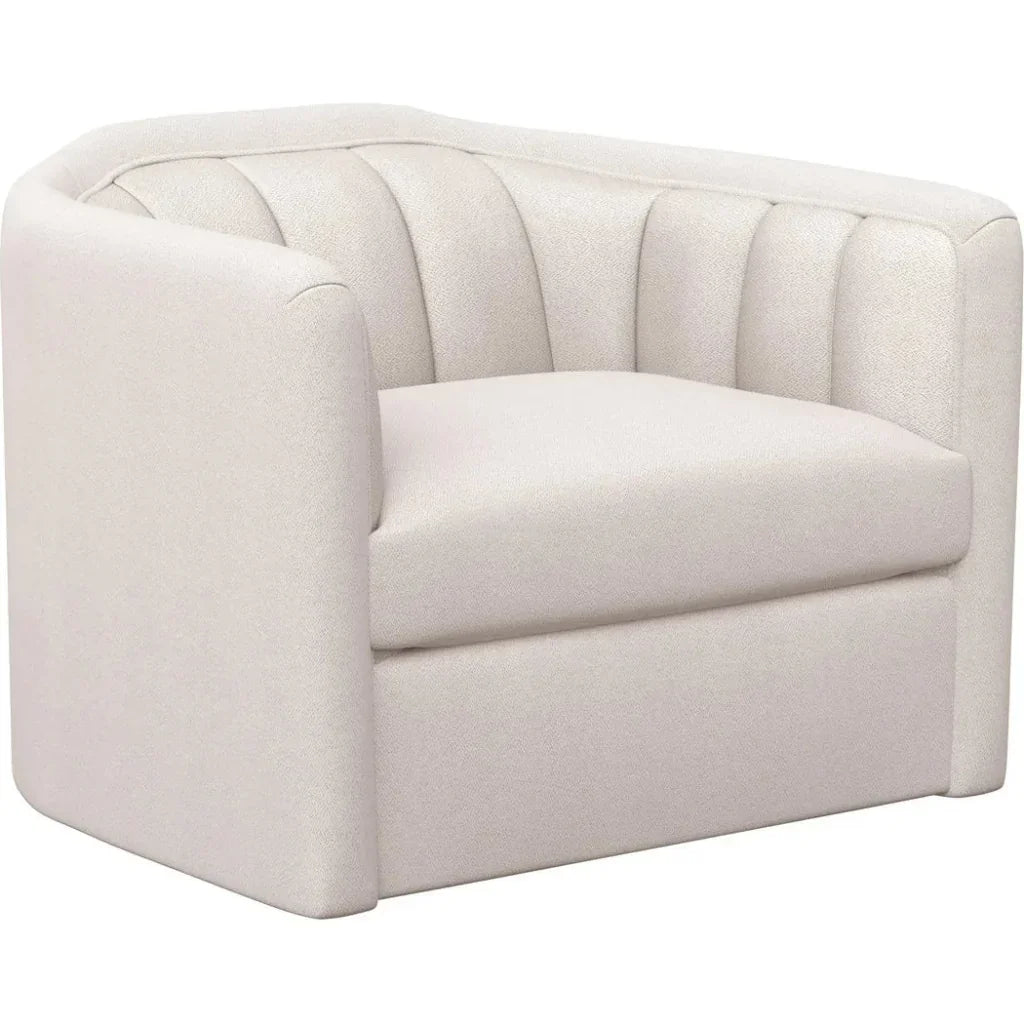 Birrit Fabric Swivel Armchair - LOOMLAN - SUNPAN - Club Chairs