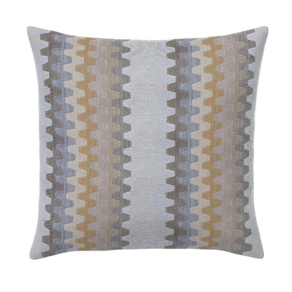 Biscotti Accordian Geo Outdoor Pillow-Outdoor Pillows-Earnest Collection-20" Square-LOOMLAN