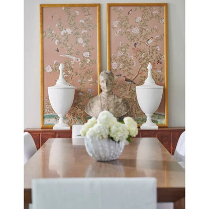 Bisque White Ceramic Urn - LOOMLAN - Chelsea House - Vases & Jars