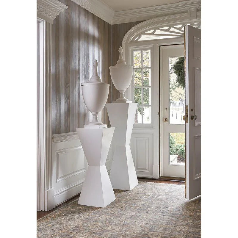 Bisque White Ceramic Urn - LOOMLAN - Chelsea House - Vases & Jars