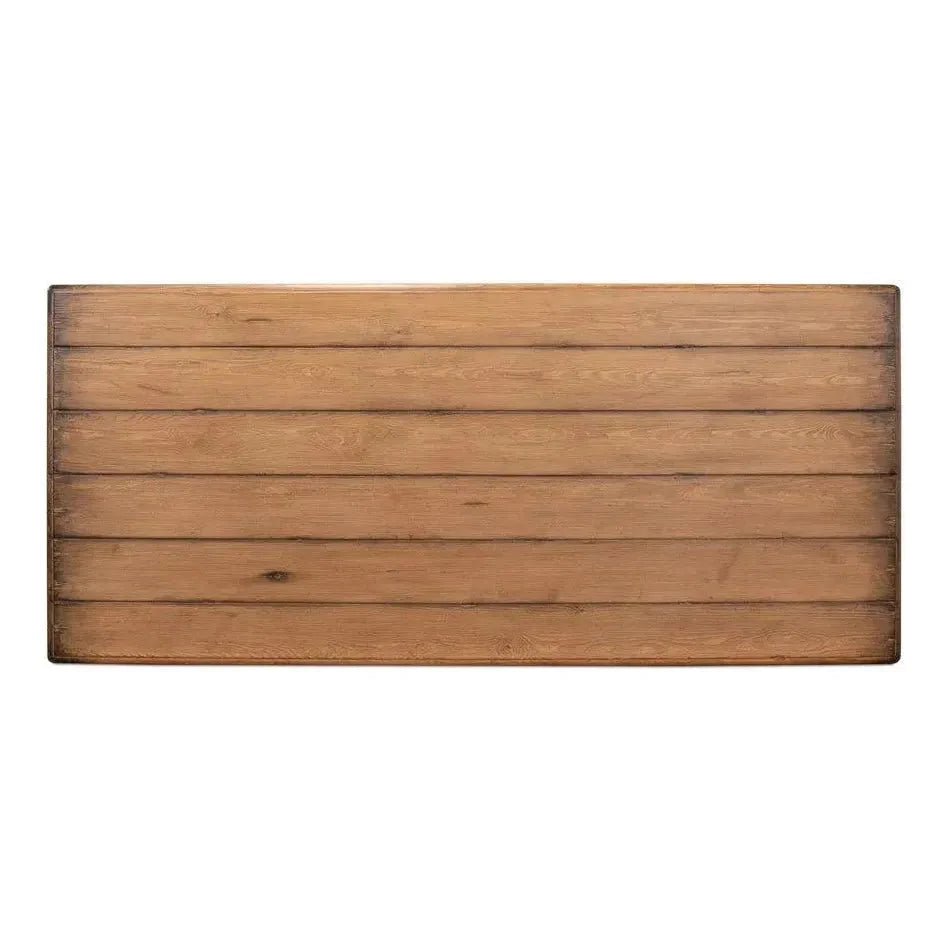 Bixby Rectangular Dining Table Seats 8 People-Dining Tables-Sarreid-LOOMLAN