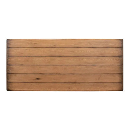 Bixby Rectangular Dining Table Seats 8 People-Dining Tables-Sarreid-LOOMLAN