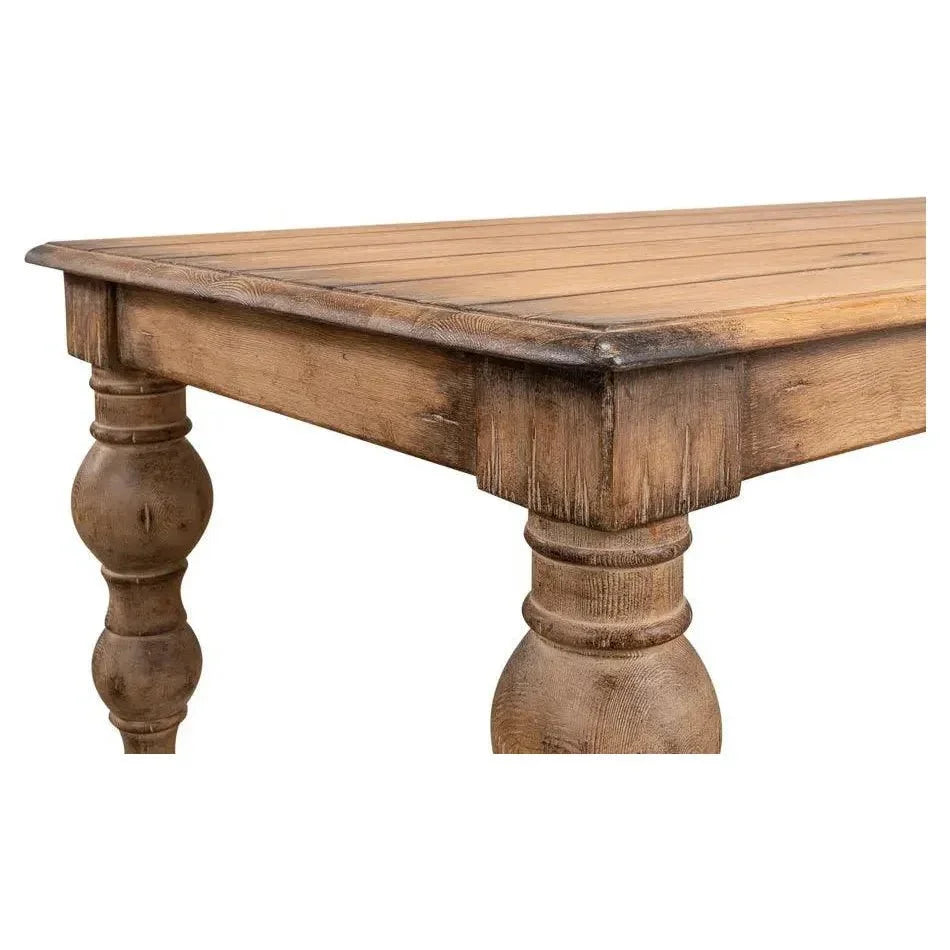 Bixby Rectangular Dining Table Seats 8 People-Dining Tables-Sarreid-LOOMLAN