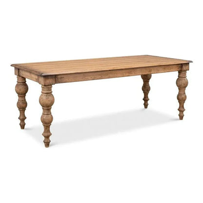 Bixby Rectangular Dining Table Seats 8 People-Dining Tables-Sarreid-LOOMLAN