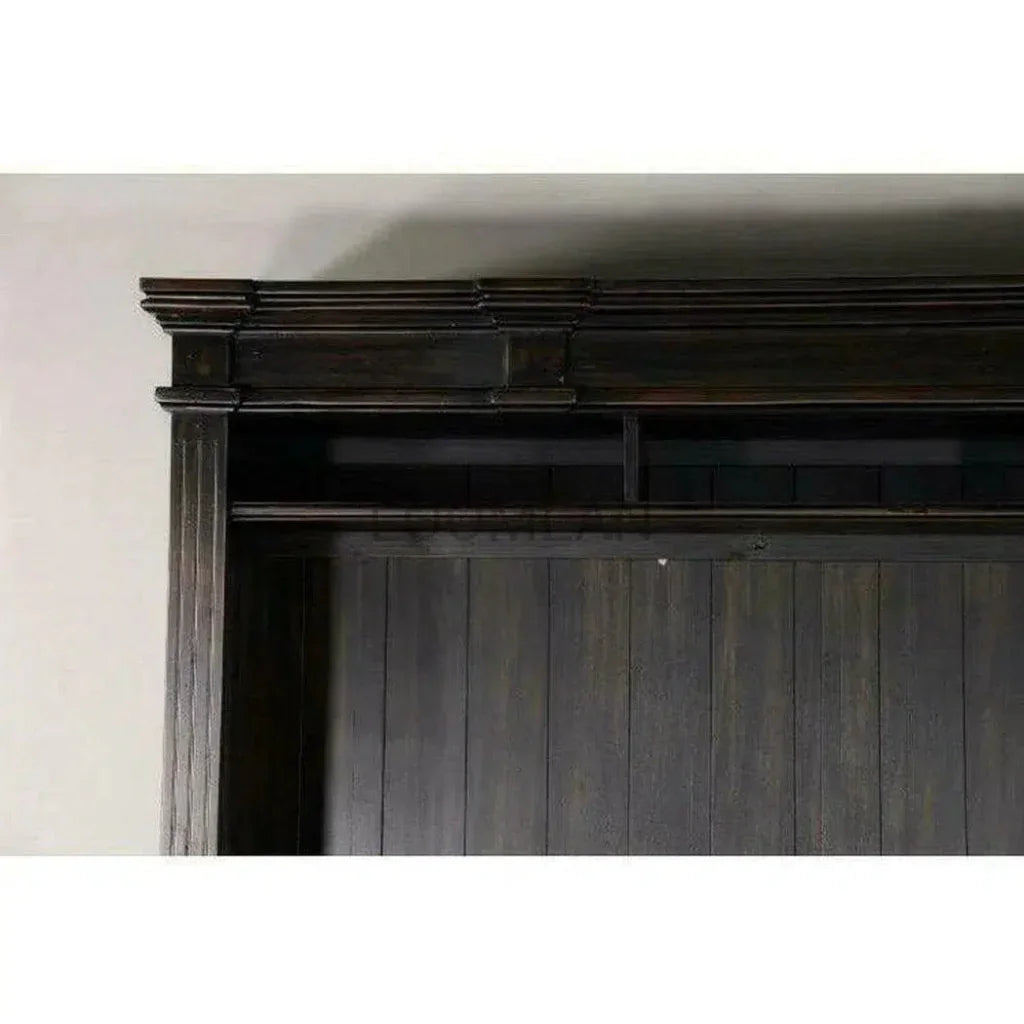 Black Entertainment Wall Unit Media Console-Entertainment Wall Unit-Sunny D-LOOMLAN