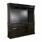 Black Entertainment Wall Unit Media Console-Entertainment Wall Unit-Sunny D-LOOMLAN