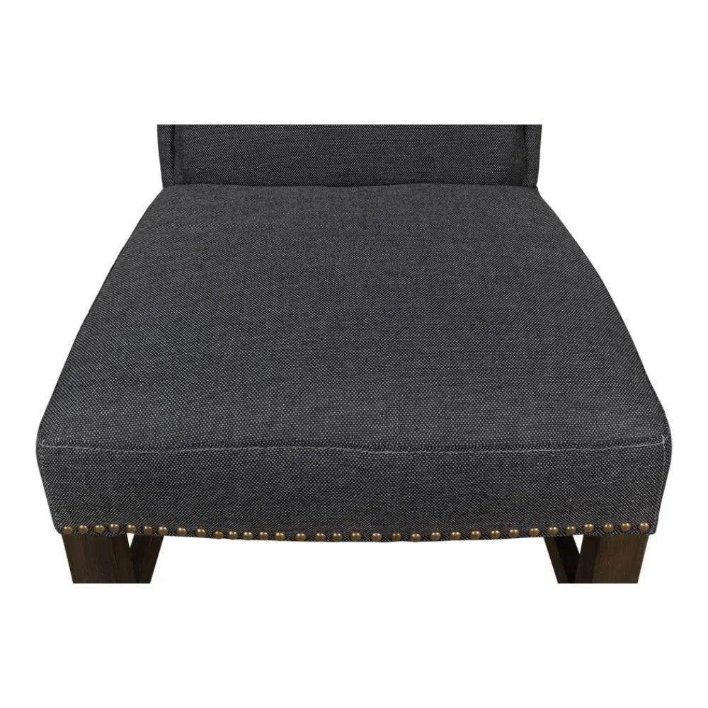 Black High Back Dining Chairs Set of 2 - LOOMLAN - Sarreid - Dining Chairs