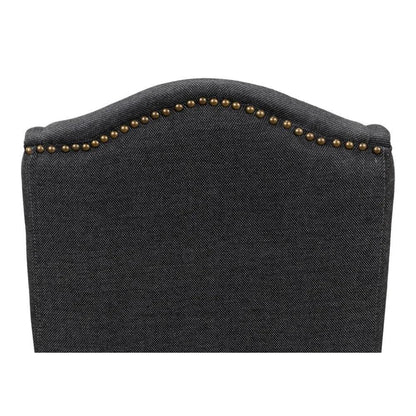 Black High Back Dining Chairs Set of 2 - LOOMLAN - Sarreid - Dining Chairs