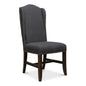 Black High Back Dining Chairs Set of 2 - LOOMLAN - Sarreid - Dining Chairs
