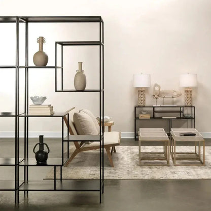Black Iron Element Etagere - LOOMLAN - Jamie Young - Etageres