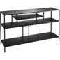 Black Iron Element Shelved Console Table - LOOMLAN - Jamie Young - Console Tables