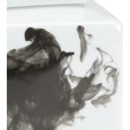 Black Jizhou Swirl Design Porcelain Vase - LOOMLAN - Chelsea House - Vases & Jars