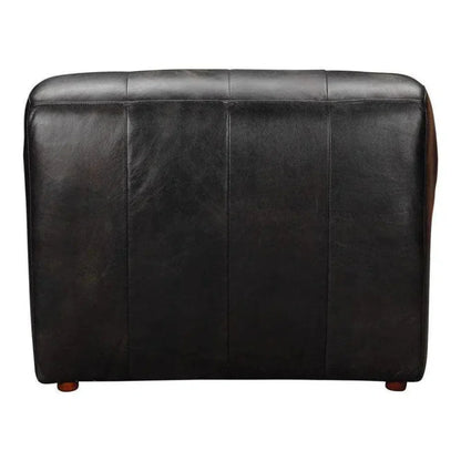 Black Leather Modular Slipper Chair-Modular Components-Moe's Home-LOOMLAN