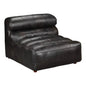 Black Leather Modular Slipper Chair-Modular Components-Moe's Home-LOOMLAN