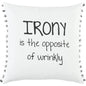 Black Saba Words Fun Decorative Throw Pillows Dawn Fill - LOOMLAN - LOOMLAN - Throw Pillows