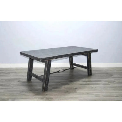 Black Sand Dining Table Black-Dining Tables-Sunny D-LOOMLAN