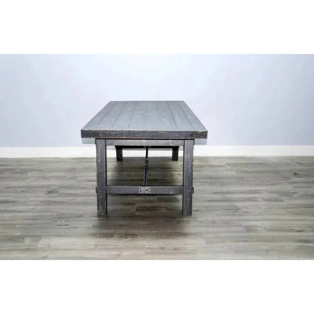 Black Sand Dining Table Black-Dining Tables-Sunny D-LOOMLAN
