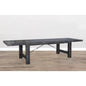 Black Sand Extension Table Black-Dining Tables-Sunny D-LOOMLAN