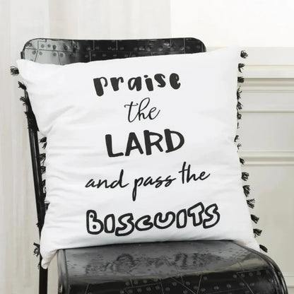 Black Sean Words Decorative Couch Pillows Down Insert - LOOMLAN - LOOMLAN - Throw Pillows