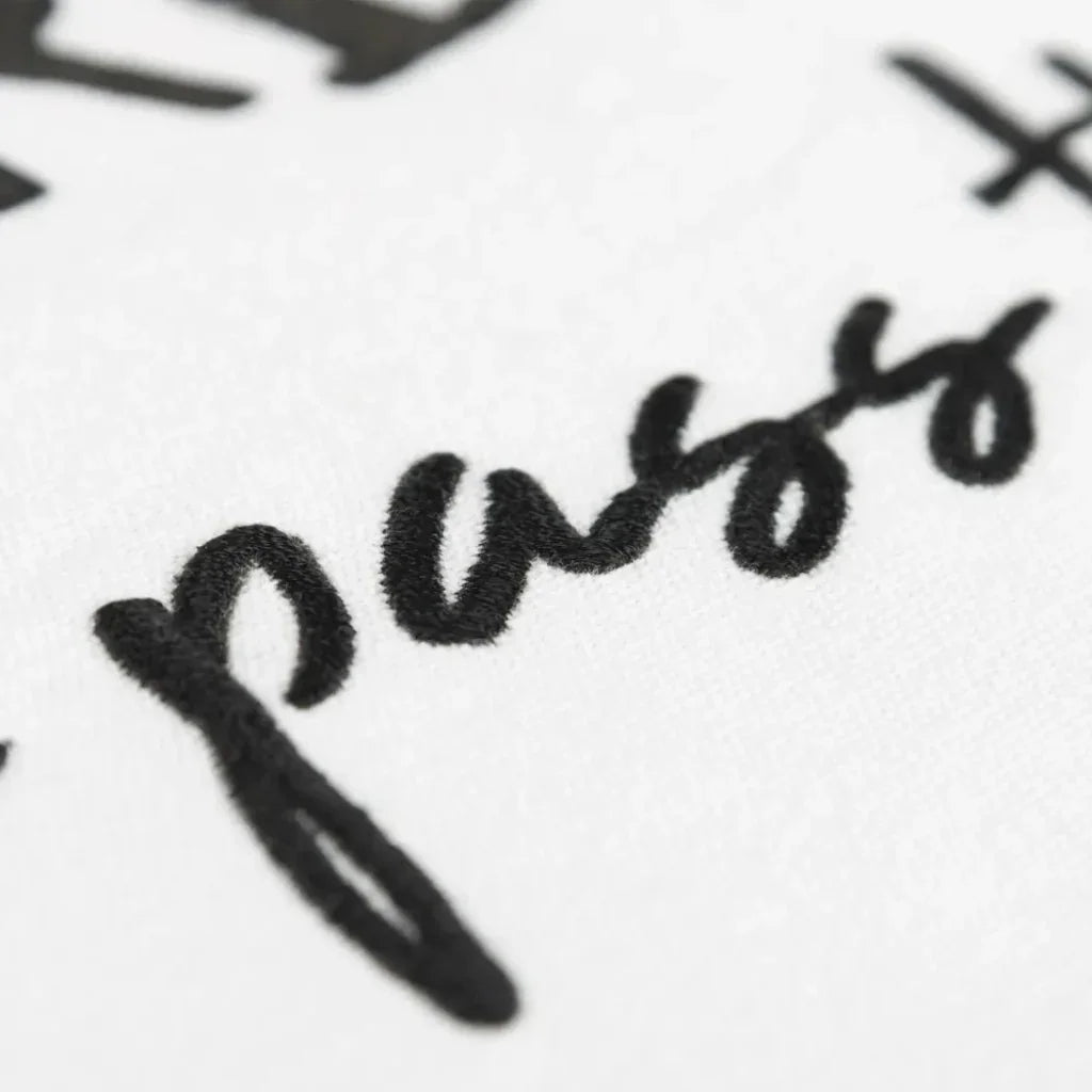 Black Sean Words Decorative Couch Pillows Down Insert - LOOMLAN - LOOMLAN - Throw Pillows