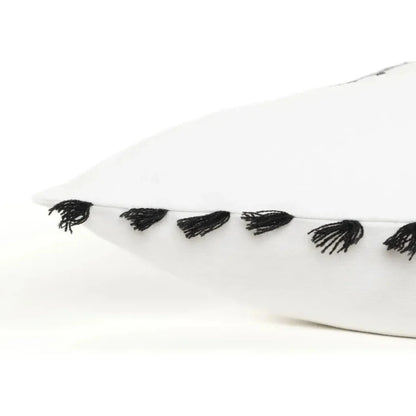 Black Sean Words Decorative Couch Pillows Down Insert - LOOMLAN - LOOMLAN - Throw Pillows