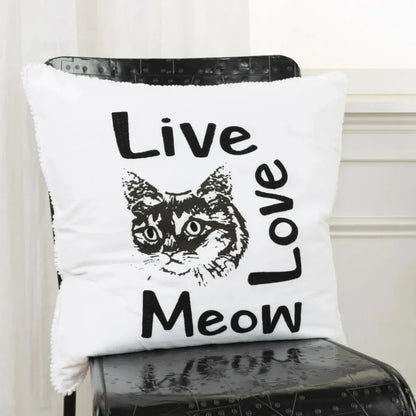 Black Skye Words Decorative Couch Pillows Down Insert - LOOMLAN - LOOMLAN - Throw Pillows