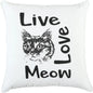 Black Skye Words Decorative Couch Pillows Down Insert - LOOMLAN - LOOMLAN - Throw Pillows