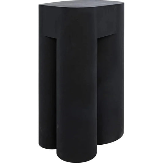 Blair Black Steel Geometric Side Table - LOOMLAN - Noir - Side Tables