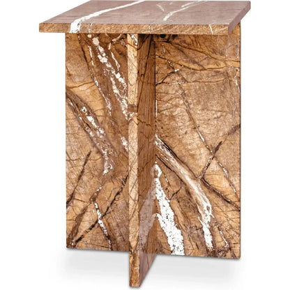 Blair Marble Square Accent Table - LOOMLAN - Moe's Home - Side Tables