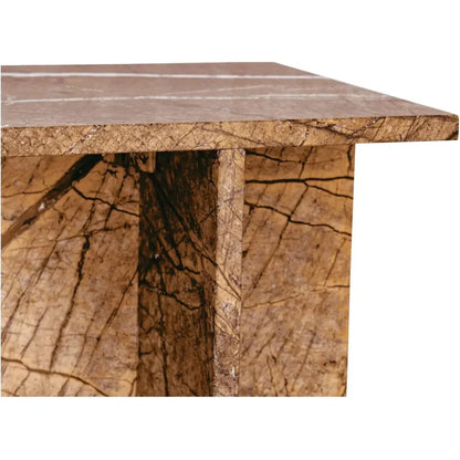 Blair Marble Square Accent Table - LOOMLAN - Moe's Home - Side Tables