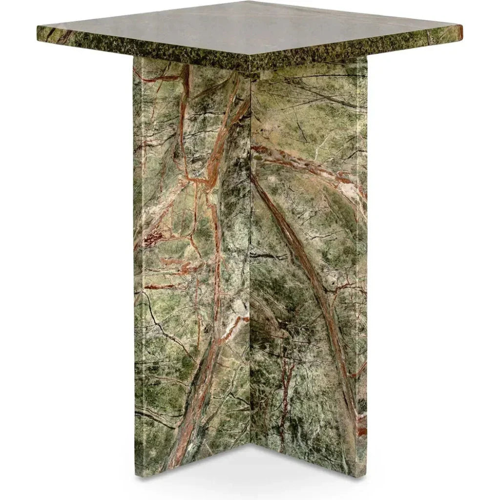 Blair Marble Square Accent Table - LOOMLAN - Moe's Home - Side Tables