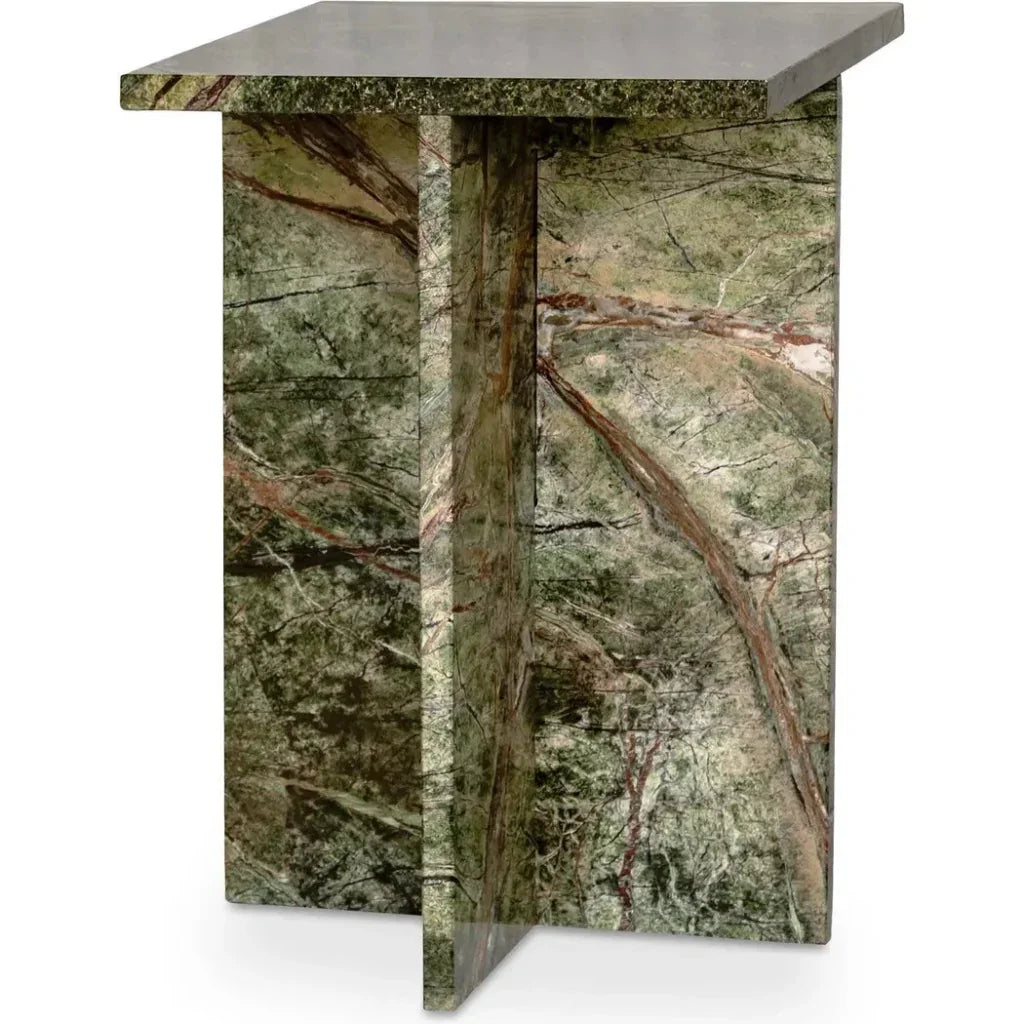 Blair Marble Square Accent Table - LOOMLAN - Moe's Home - Side Tables