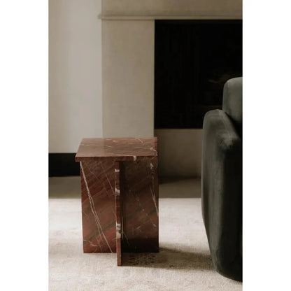 Blair Marble Square Accent Table - LOOMLAN - Moe's Home - Side Tables