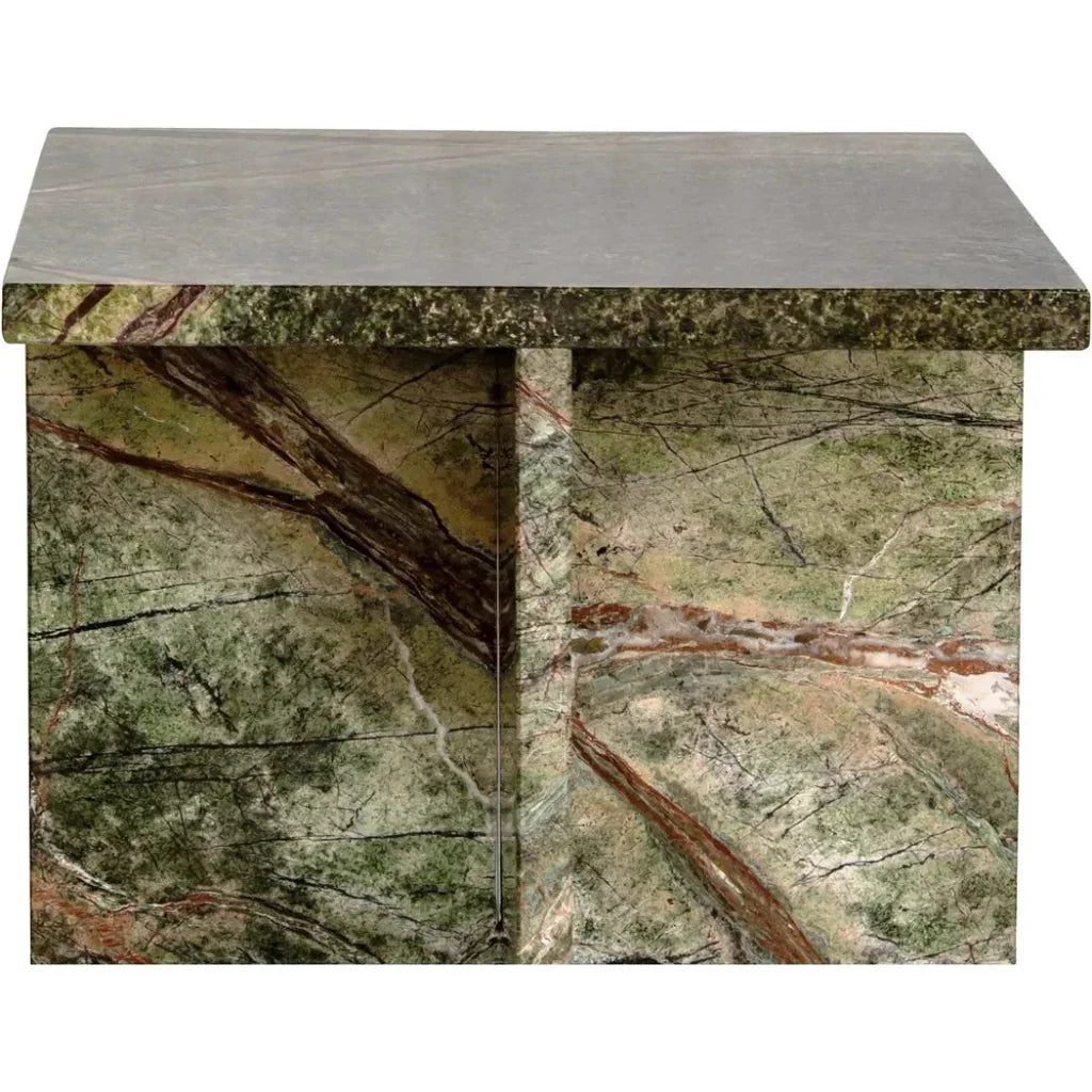 Blair Marble Square Accent Table - LOOMLAN - Moe's Home - Side Tables