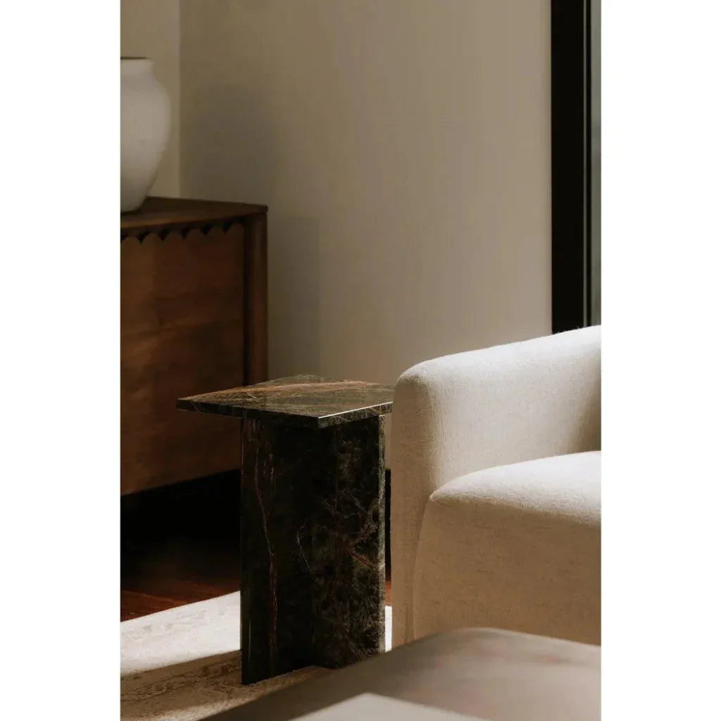 Blair Marble Square Accent Table - LOOMLAN - Moe's Home - Side Tables