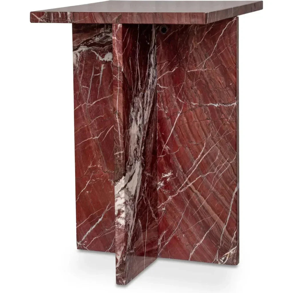 Blair Marble Square Accent Table - LOOMLAN - Moe's Home - Side Tables