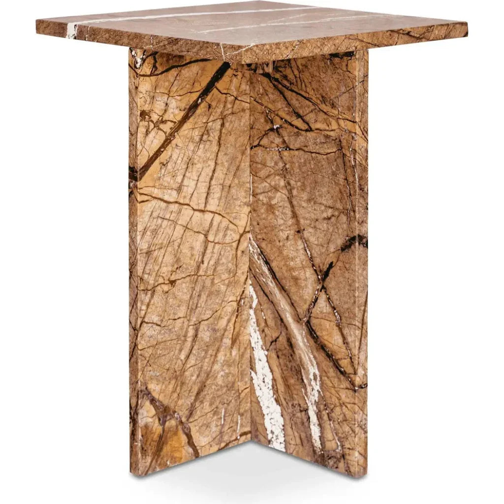 Blair Marble Square Accent Table - LOOMLAN - Moe's Home - Side Tables
