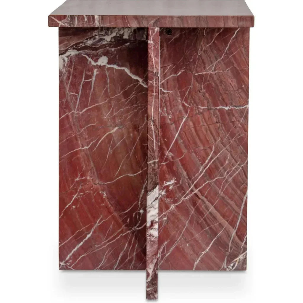 Blair Marble Square Accent Table - LOOMLAN - Moe's Home - Side Tables