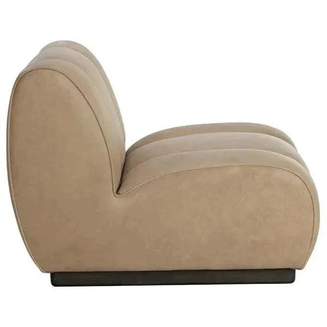 Blaise Swivel Lounge Chair Luxurious Sahara Leather - LOOMLAN - SUNPAN - Club Chairs