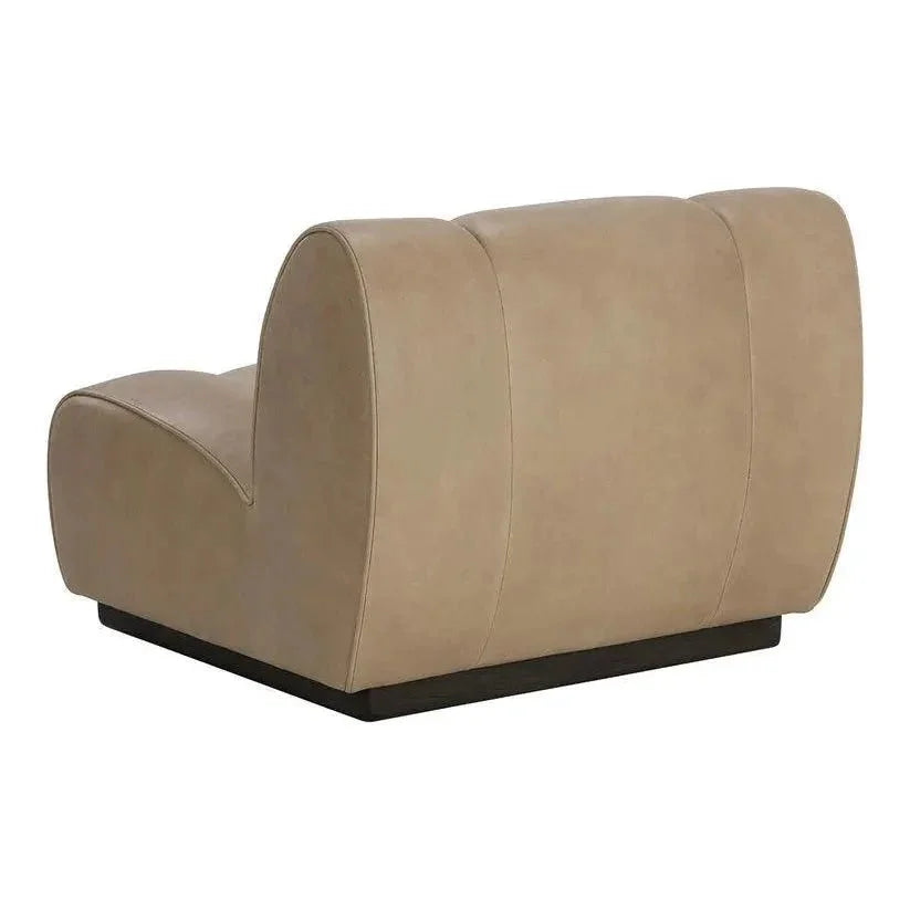 Blaise Swivel Lounge Chair Luxurious Sahara Leather - LOOMLAN - SUNPAN - Club Chairs