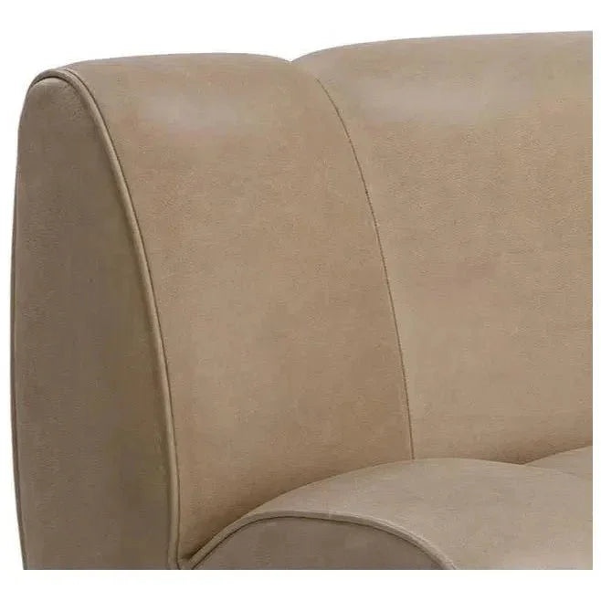 Blaise Swivel Lounge Chair Luxurious Sahara Leather - LOOMLAN - SUNPAN - Club Chairs