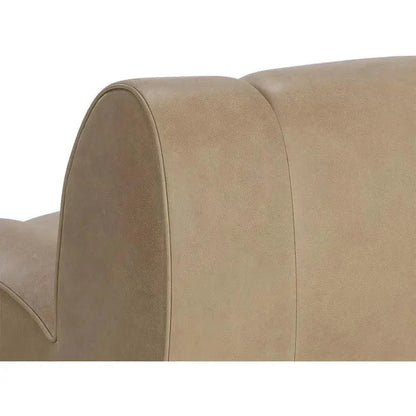 Blaise Swivel Lounge Chair Luxurious Sahara Leather - LOOMLAN - SUNPAN - Club Chairs