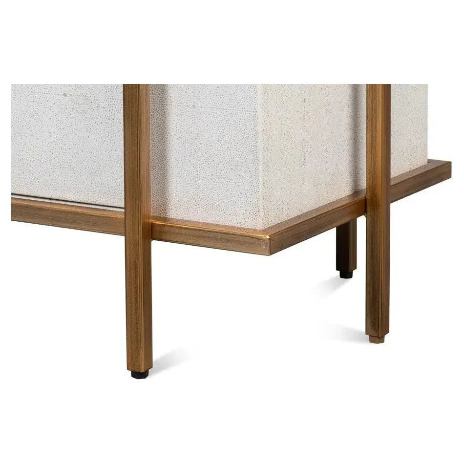 Blakely 2 Door Accent Cabinet Osprey White - LOOMLAN - Sarreid - Accent Cabinets