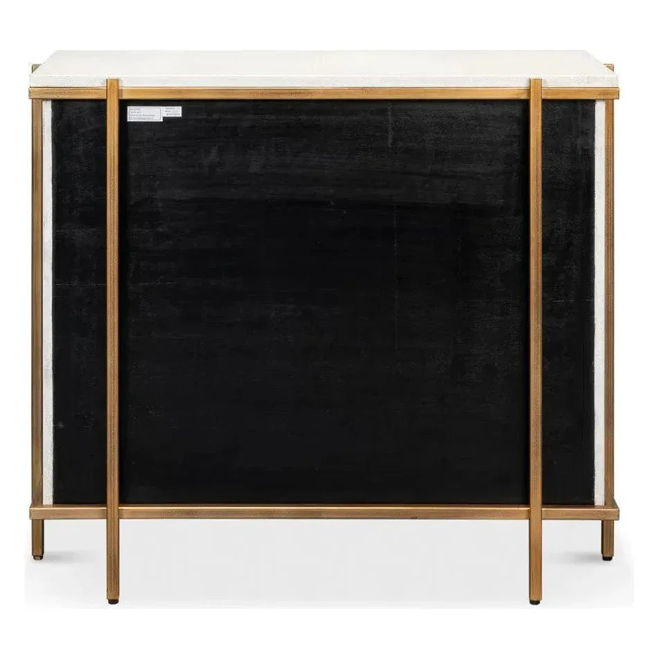 Blakely 2 Door Accent Cabinet Osprey White - LOOMLAN - Sarreid - Accent Cabinets